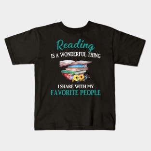 Reading Is A Wonderful Thing Kids T-Shirt